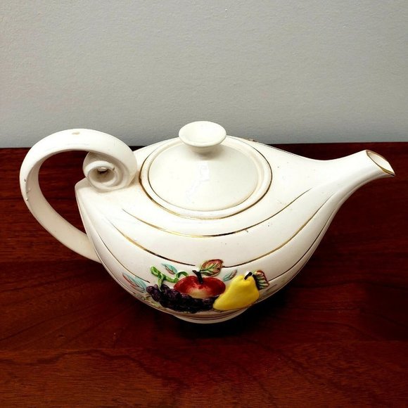 Napco Other - VTG 1950's Napco Musical Teapot with Grapes, Plum,